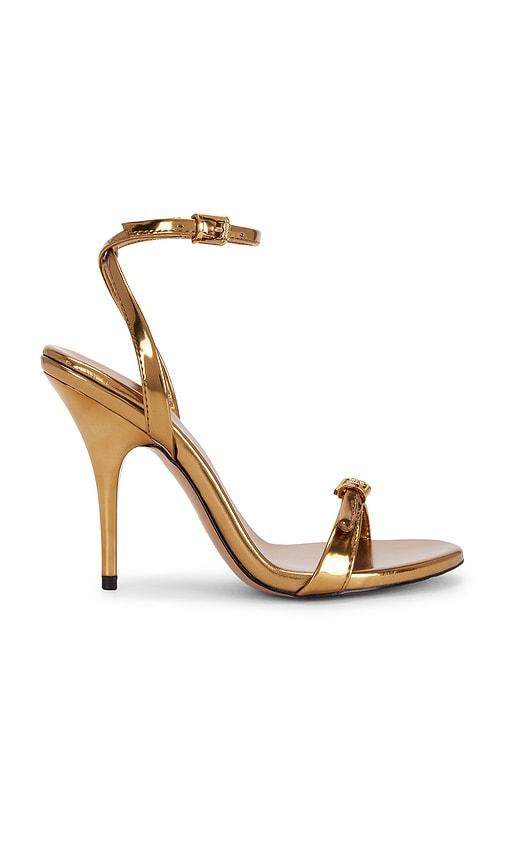 steve madden foxx sandal in metallic bronze. - size 7.5 (also in 8.5)