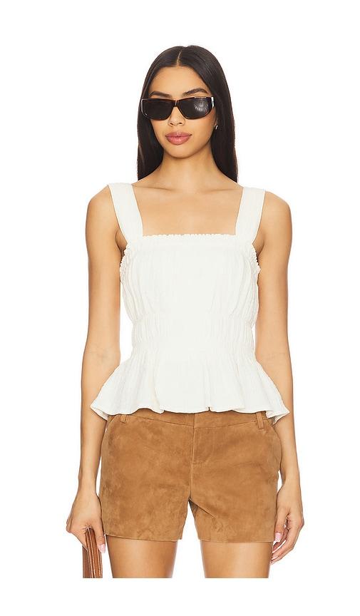 steve madden gabrielle top in cream. - size l (also in m)