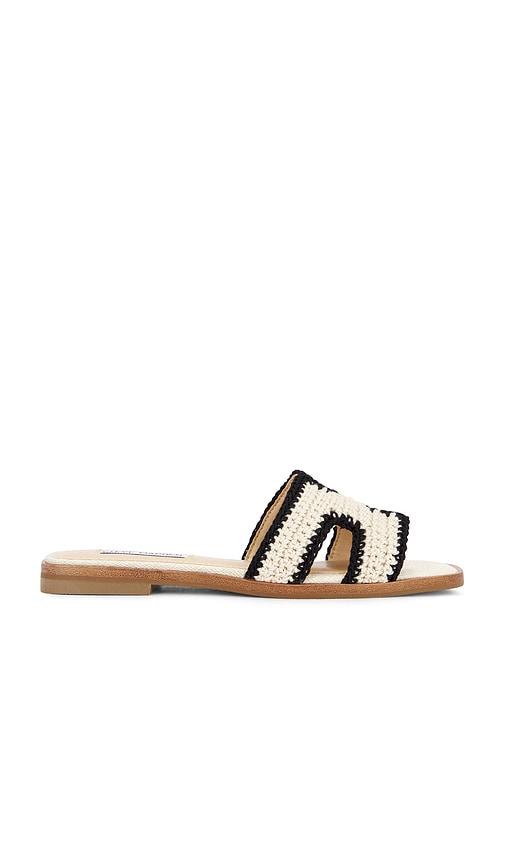 steve madden hadyn-m sandal in cream. - size 6.5 (also in 7.5, 8.5)