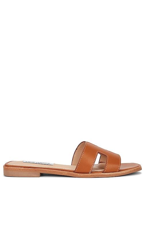 steve madden hadyn slide in brown. - size 6 (also in 5.5, 7.5, 8)