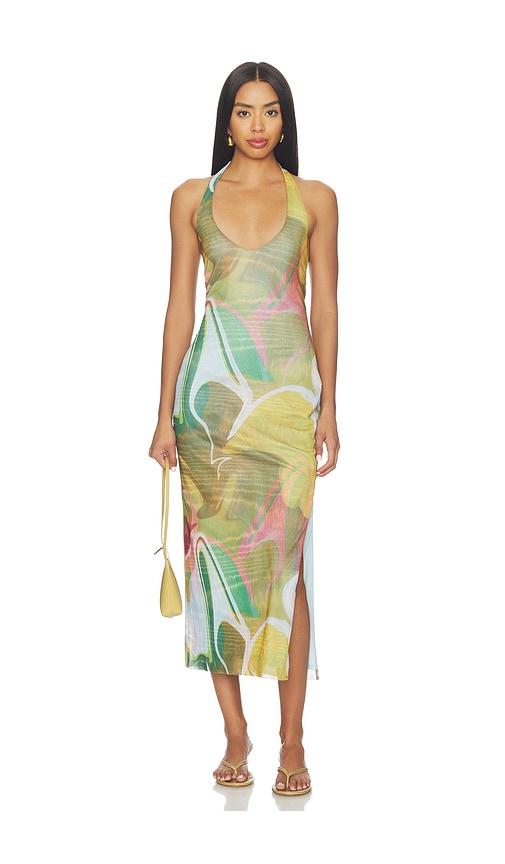 steve madden jaslyn dress in green. - size s (also in xs)