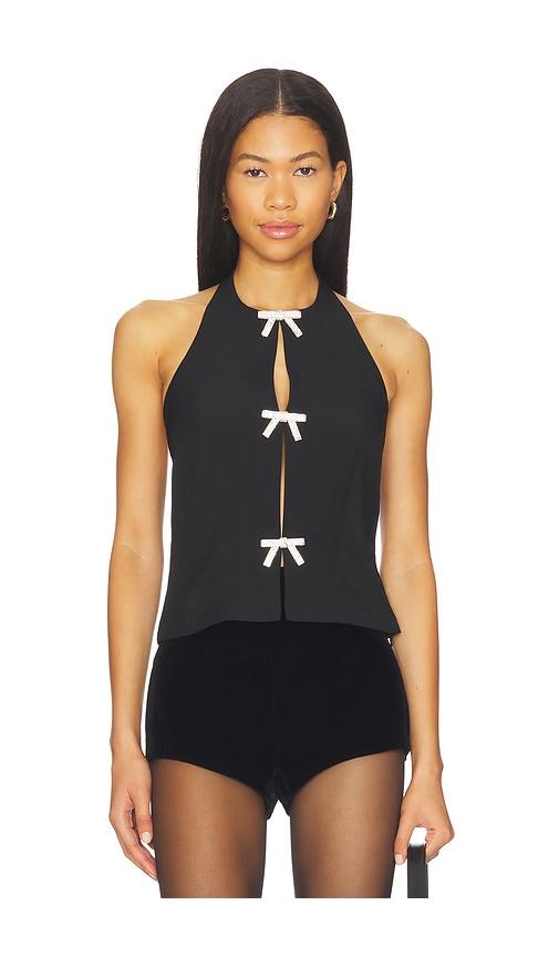 steve madden juvia top in black. - size 0 (also in 4, 2, 6, 8, 12, 10)