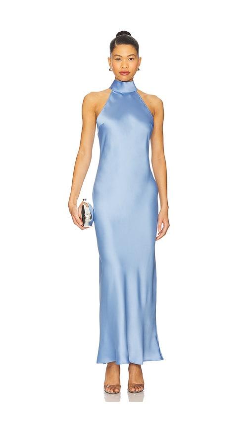 steve madden lara dress in blue. - size m (also in s)