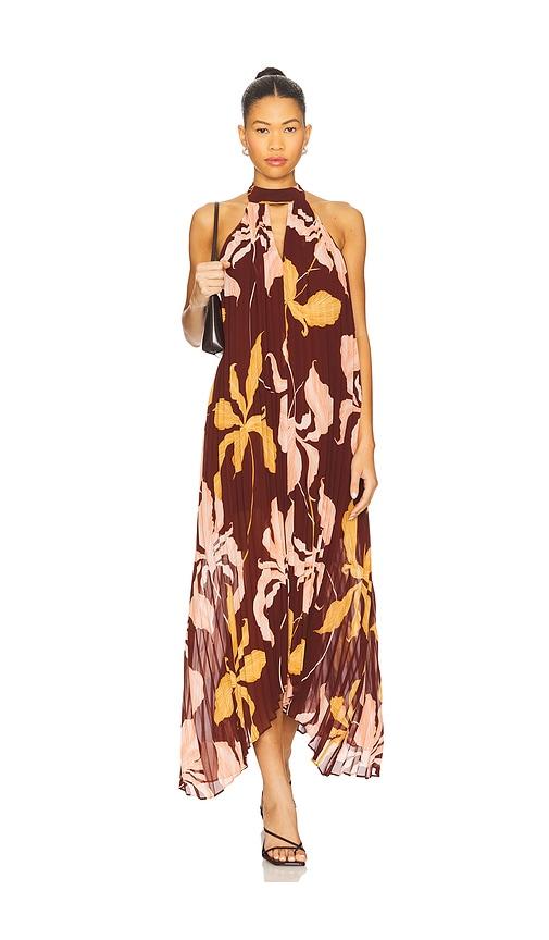 steve madden maraya dress in burgundy. - size m (also in s)