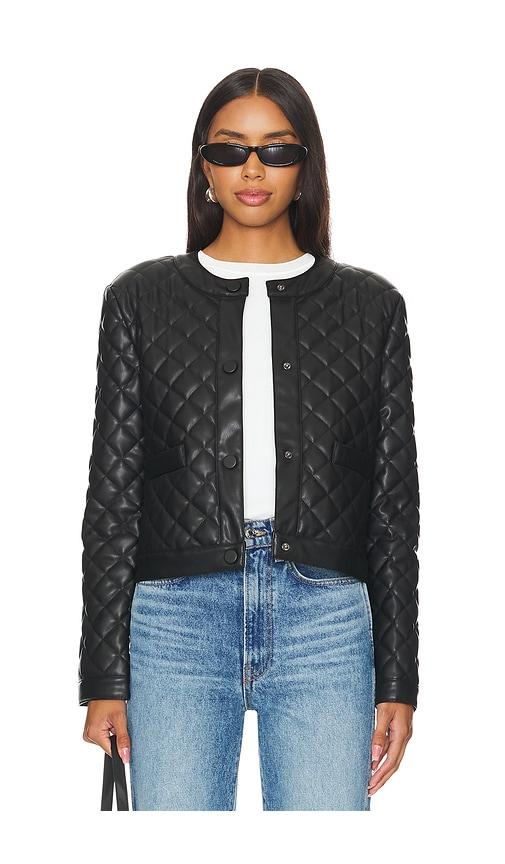 steve madden martine jacket in black. - size s (also in xs)