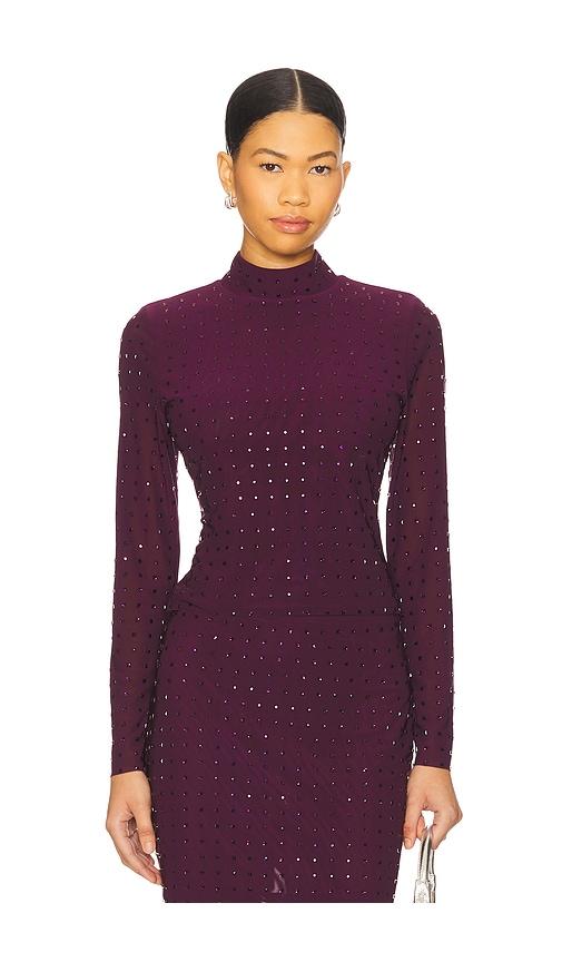 steve madden melvina top in burgundy. - size s (also in xs)