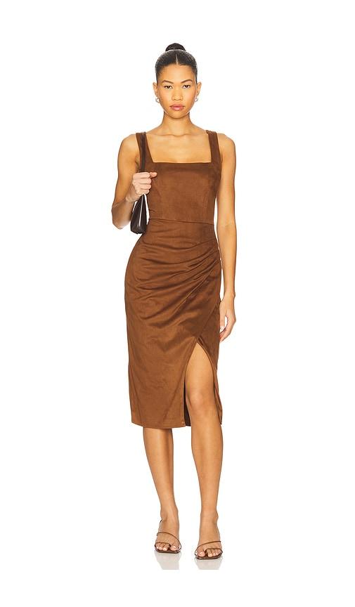 steve madden milo dress in brown. - size 0 (also in 4, 2, 6, 8, 10, 12)