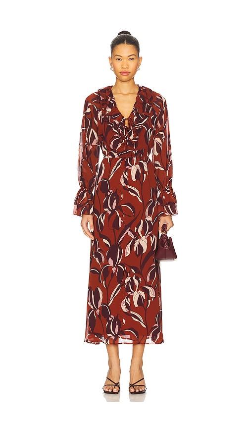 steve madden rosabella dress in red. - size s (also in xs)