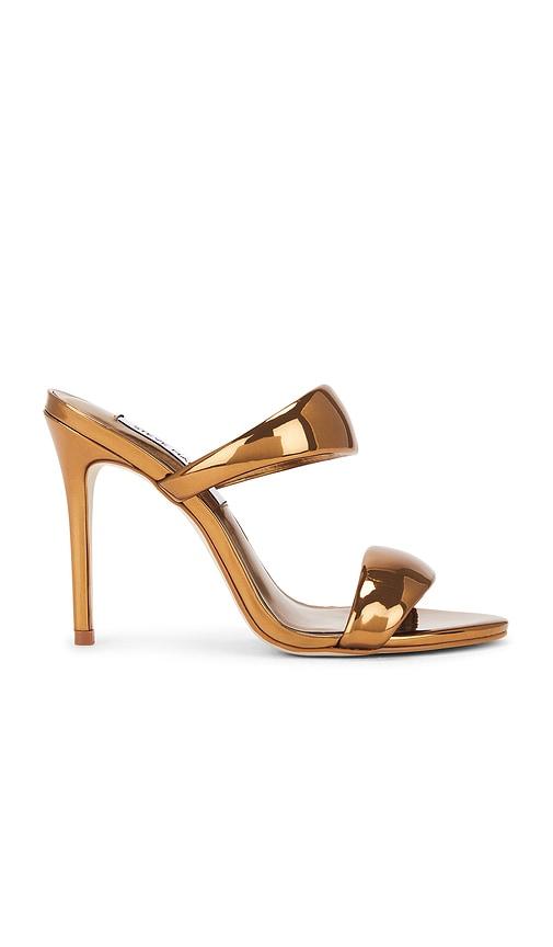 steve madden saturn sandals in metallic bronze, brown. - size 6 (also in 7.5)