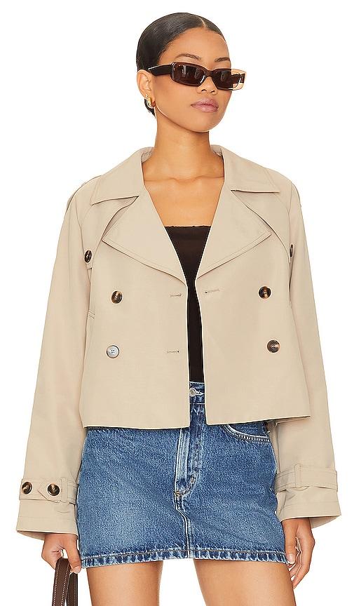 steve madden sirus jacket in tan. - size l (also in m, s, xl)