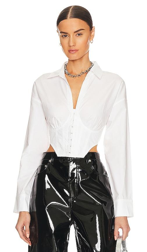 steve madden stassi top in white. - size m (also in xs)