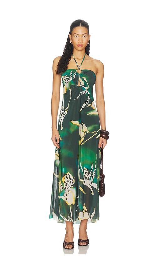 steve madden strada dress in green. - size l (also in s, xs, m, xl)