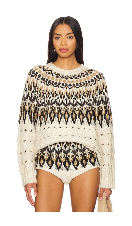 steve madden suzette sweater in beige. - size l (also in m, xl)