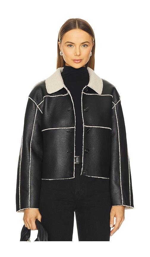 steve madden tilia coat in black. - size l (also in xs)