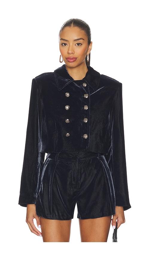steve madden tonia blazer in navy. - size m (also in s, xs)