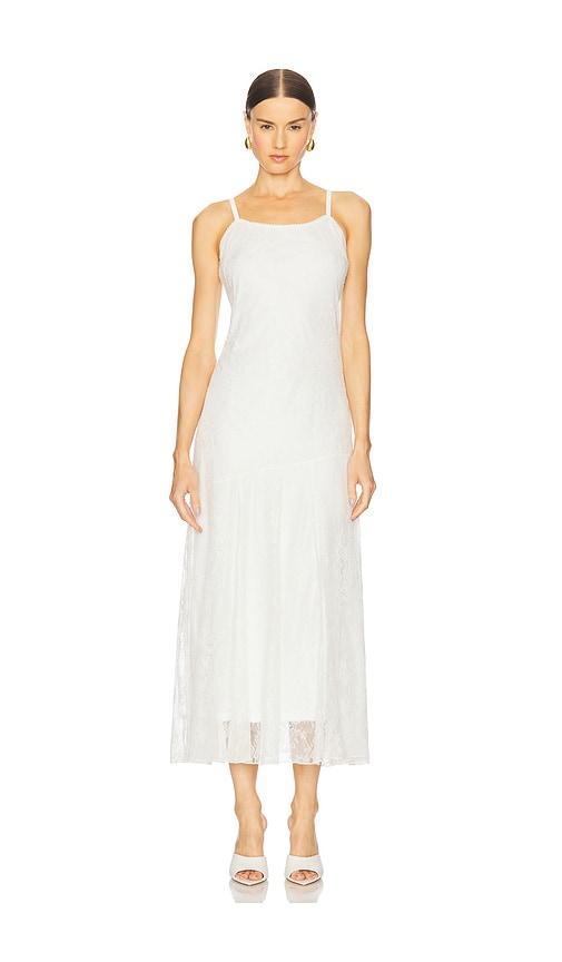 steve madden veera lace dress in cloud dancer in white. - size m (also in s)