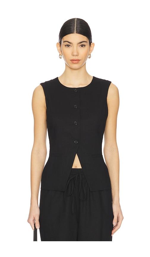 steve madden wesley top in black. - size m (also in s)
