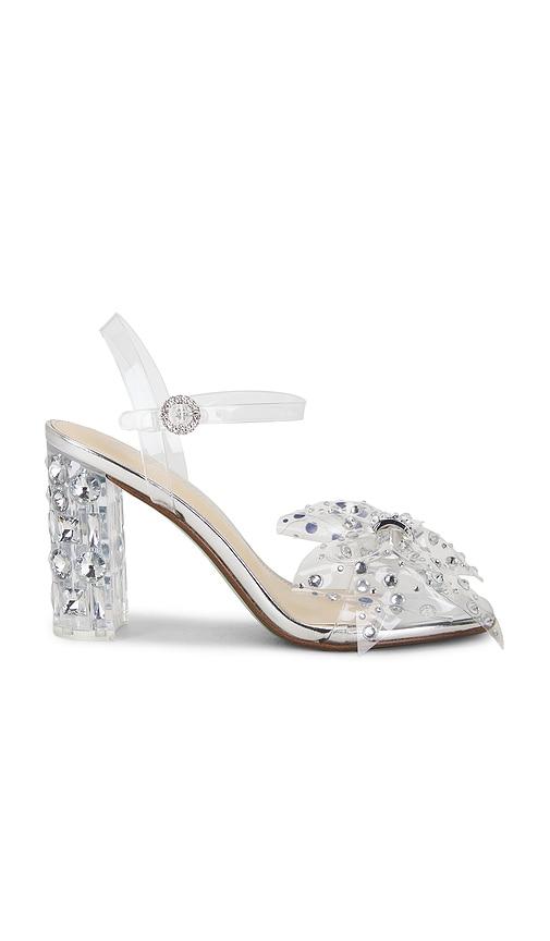 steve madden x betsey johnson pratt sandal in metallic silver. - size 10 (also in 6, 6.5, 7, 7.5, 8, 8.5, 9, 9.5, 11)