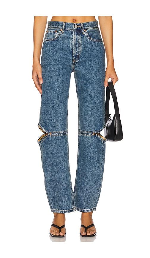 still here cowgirl straight jeans in blue. - size 28 (also in 31)