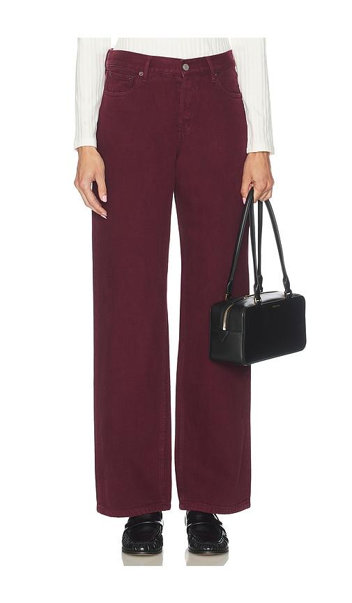 still here everyday straight jeans in burgundy. - size 27 (also in 31)