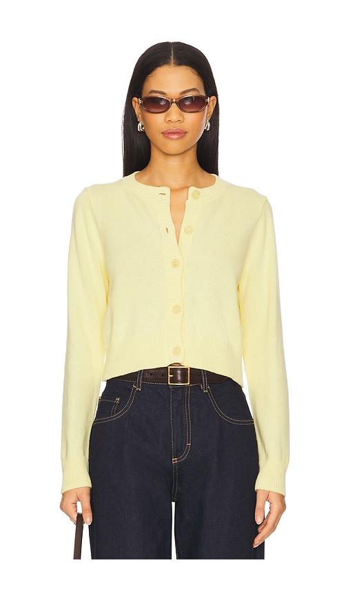 stitches & stripes aubrey cardigan in lemon. - size l (also in s)