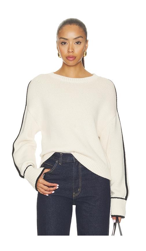 stitches & stripes miro pullover in cream. - size l (also in m, s, xs)