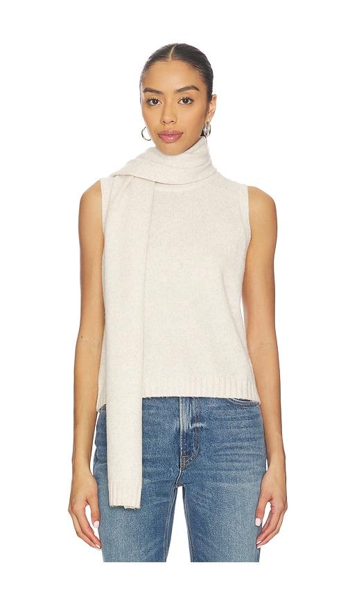 stitches & stripes silverton sleeveless top in beige. - size m (also in s, xs)