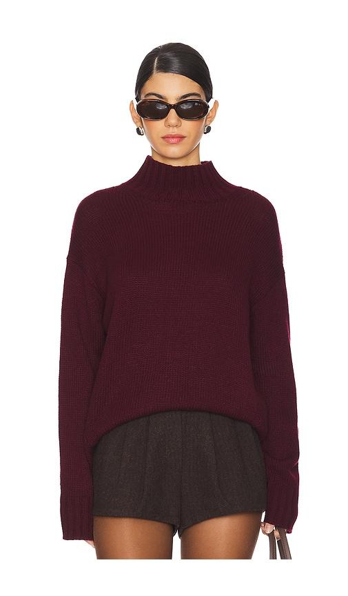 stitches & stripes sola turtleneck in wine. - size m (also in s)