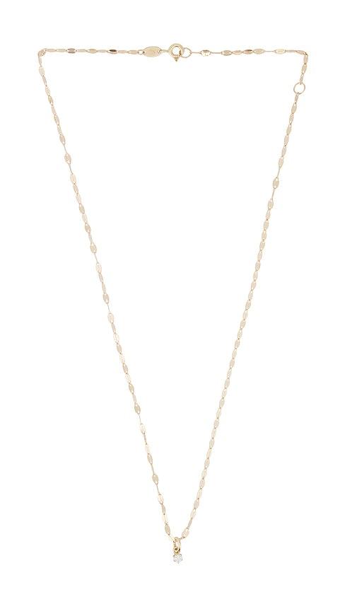 stone and strand fairy lights diamond choker in metallic gold.