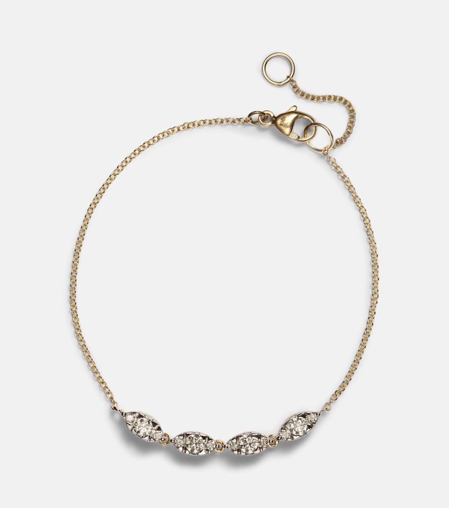 stone and strand muse 10kt gold bracelet with diamonds