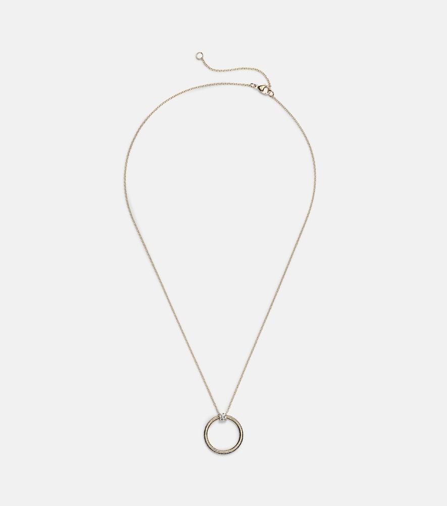 stone and strand prince 14kt gold necklace with diamonds
