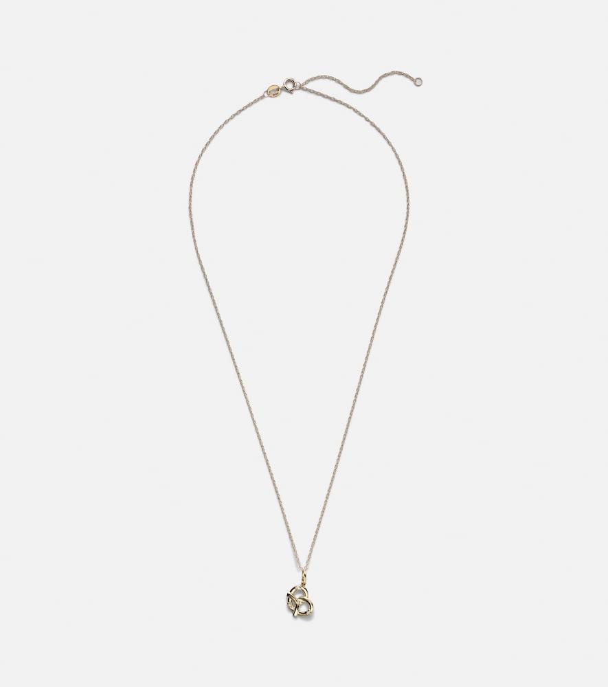 stone and strand salt to my pretzel 10kt gold necklace with diamonds