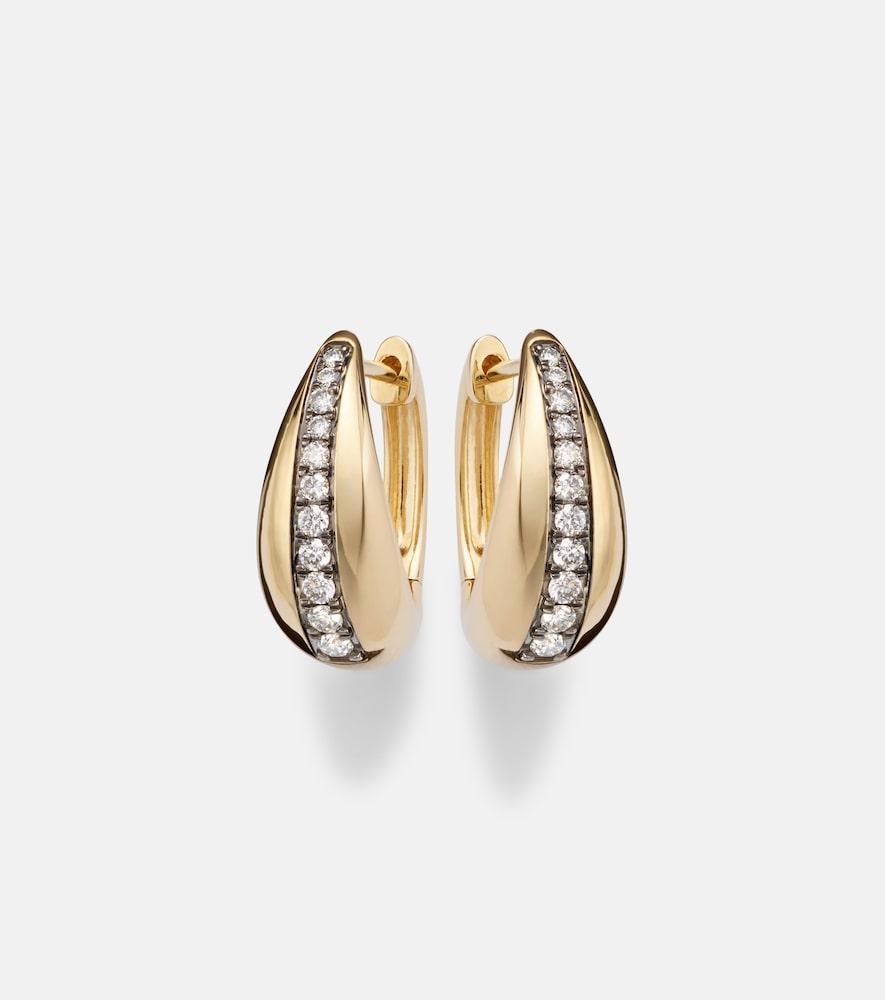 stone and strand the night call 10kt gold earrings with diamonds