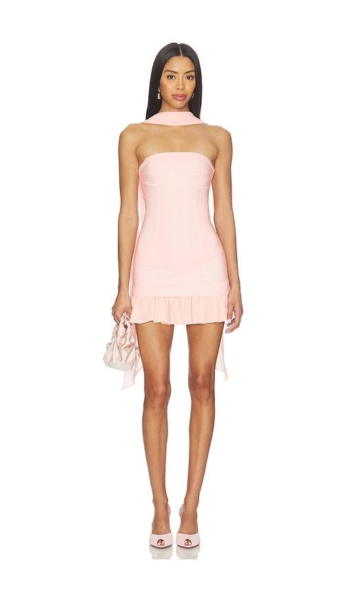 stone cold fox x revolve alice mini dress in peach. - size l (also in s, m, xl)