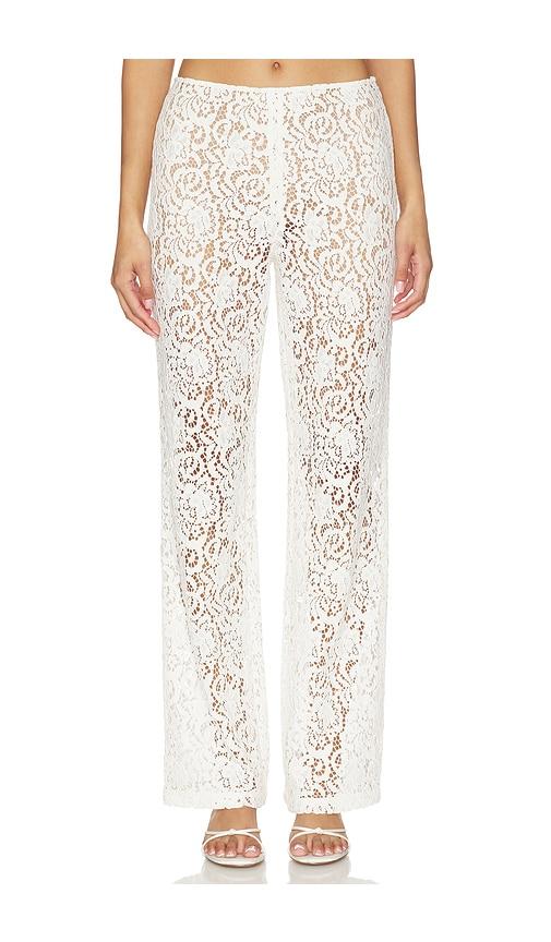 stone cold fox x revolve arlo pant in ivory. - size l (also in s, m)