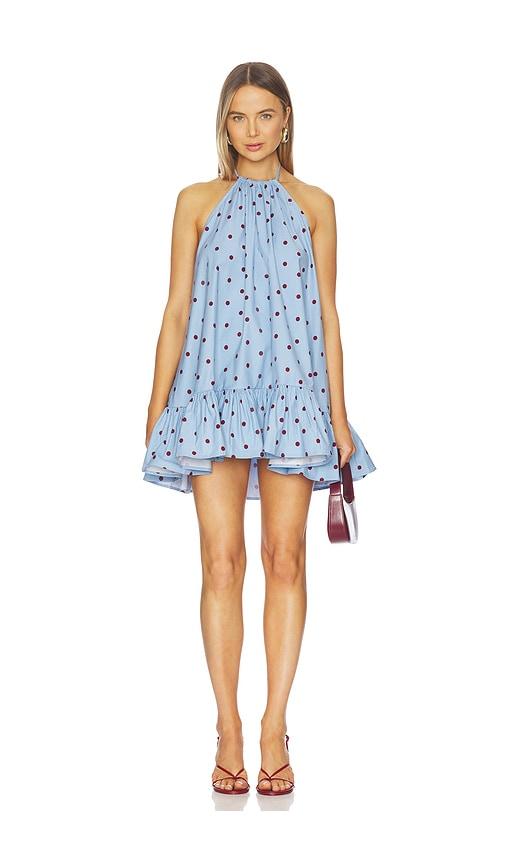 stone cold fox x revolve florence mini dress in blue. - size l (also in m, xl)