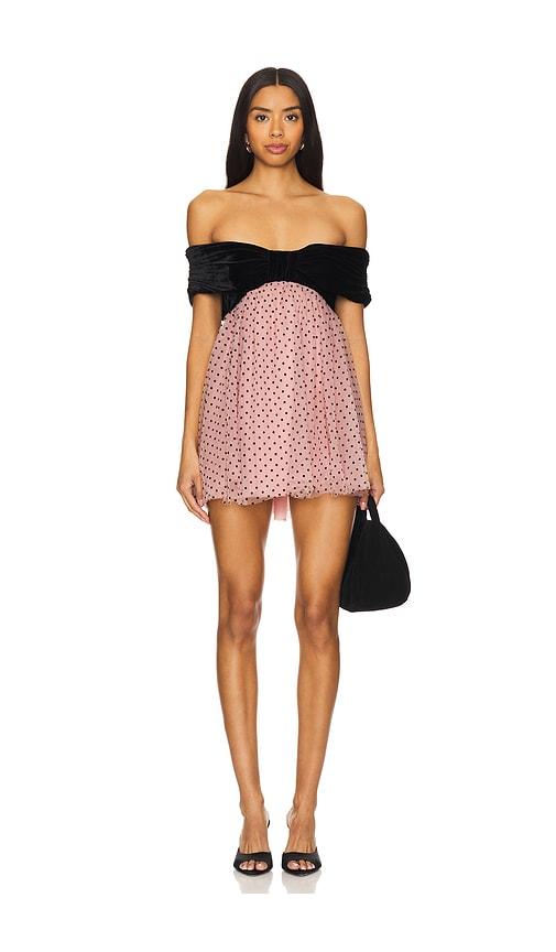 stone cold fox x revolve isabella mini dress in black. - size l (also in s)