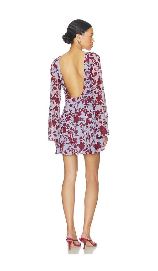 stone cold fox x revolve jenna mini dress in red,slate. - size l (also in xxs, xs, s, m, xl)
