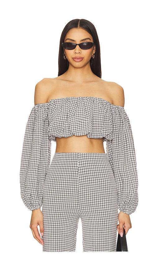 stone cold fox x revolve liz top in black. - size l (also in m, s, xl, xxs)