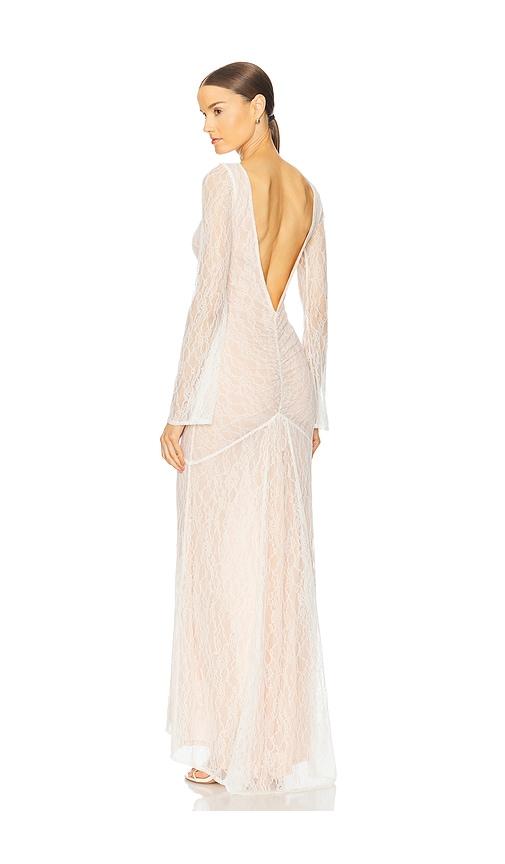 stone cold fox x revolve luna gown in white. - size m (also in xl)