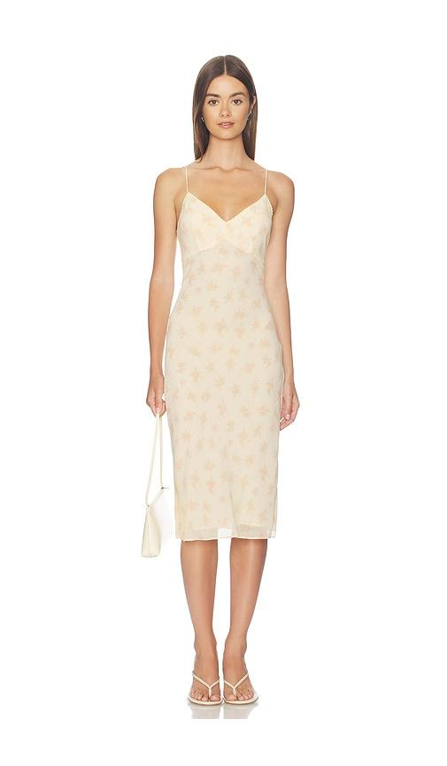 stone cold fox x revolve melody 90s slip dress in cream. - size l (also in xxs, xs, s, m, xl)
