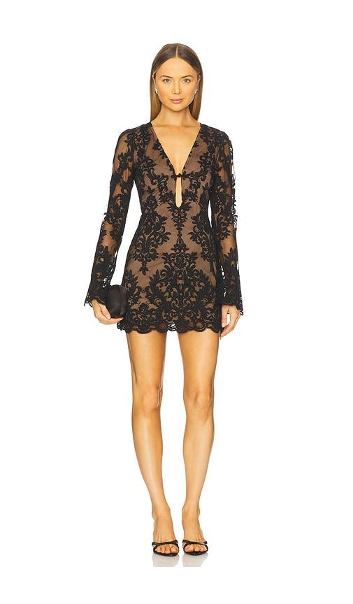 stone cold fox x revolve parker mini dress in black. - size l (also in m, xs)