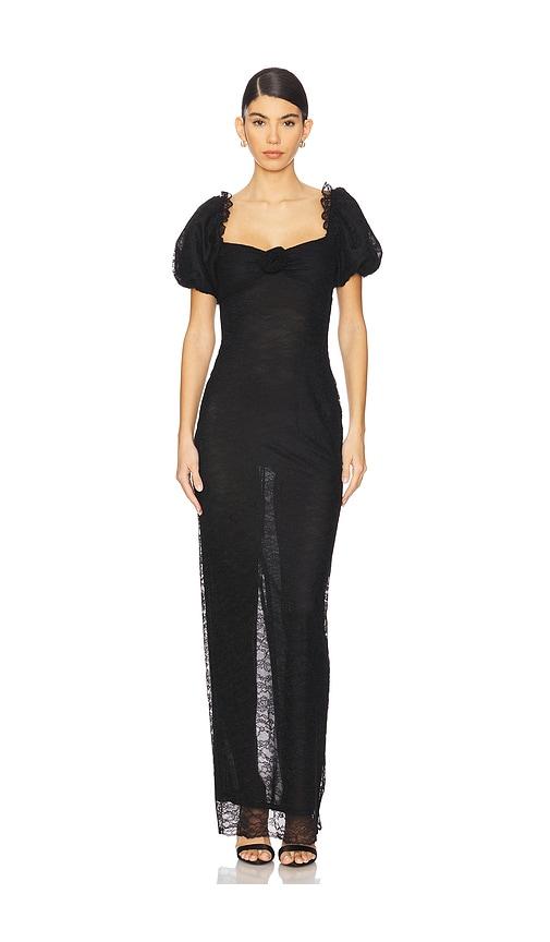 stone cold fox x revolve rowan gown in black. - size s (also in xs)