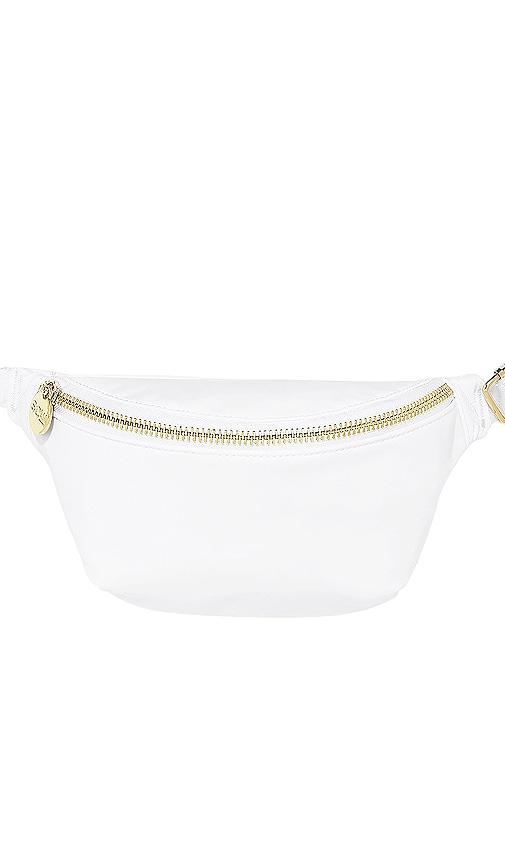 stoney clover lane classic fanny pack in white.