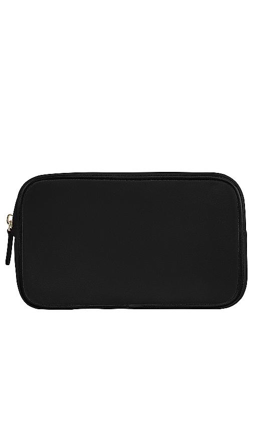 stoney clover lane double zip pouch in noir.