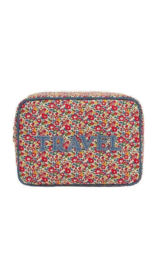 stoney clover lane hand embroidered travel large pouch in betsy ann.