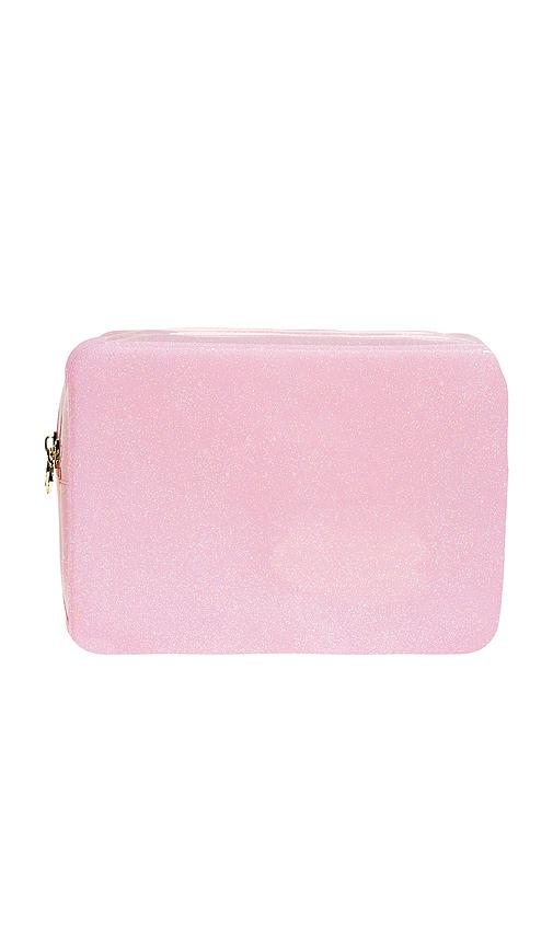stoney clover lane large pouch in flamingo.