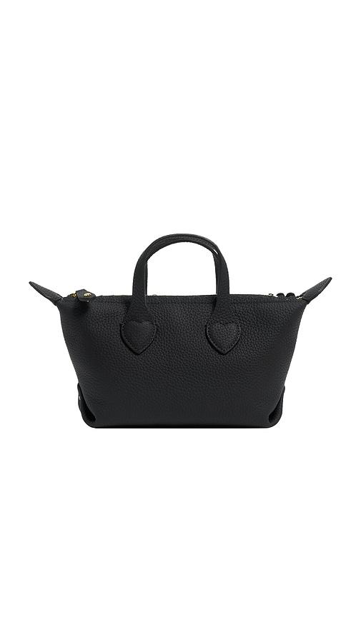 stoney clover lane leather pittsford pouchette crossbody bag in black.