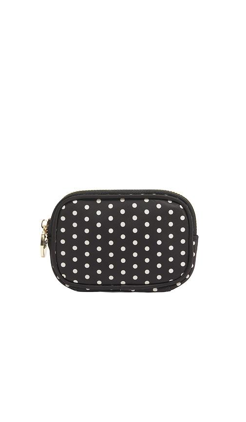 stoney clover lane micro pouch in small dot black.