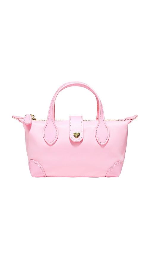 stoney clover lane pouchette crossbody bag in flamingo.